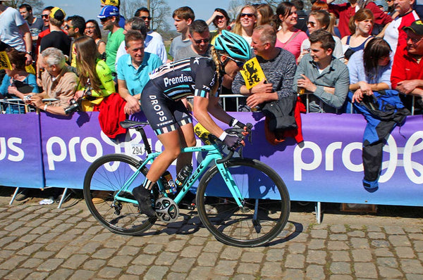Jennifer George (Drops Cycling Team) in action during the Tour of Flanders.  Photo: John Pierce / PhotoSport International. uk usa asia.