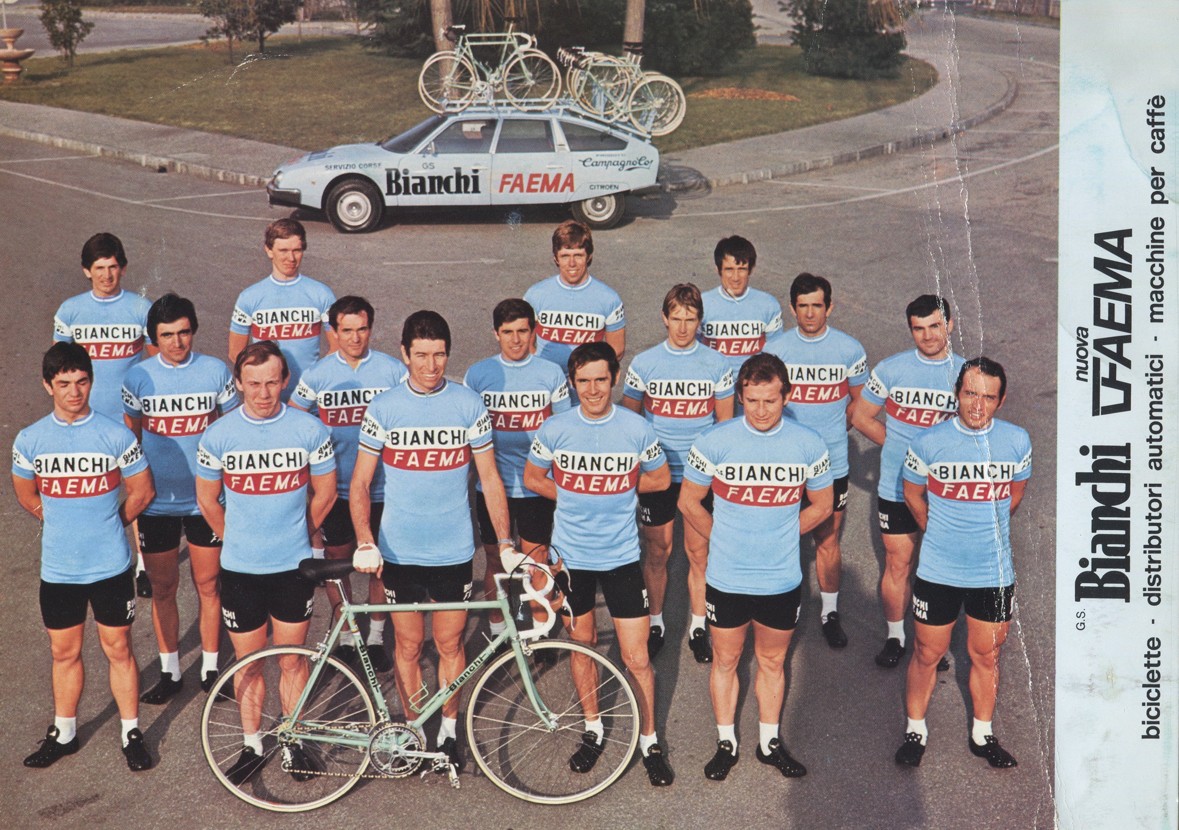 Bianchi Faema Cycling Team Postcard