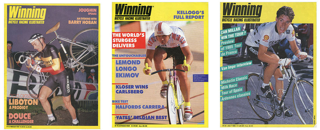 Winning Magazine Cover Stars: Roland Liboton, Colin Sturgess, Robert Millar