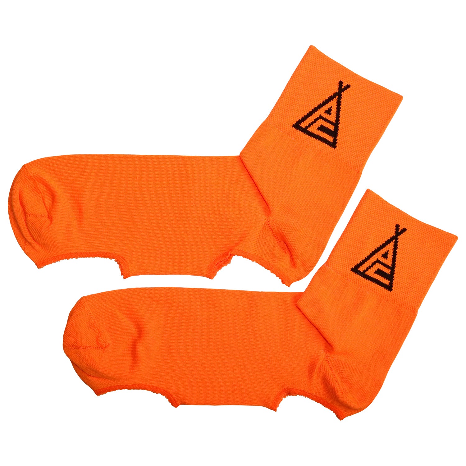 orange cycling overshoes