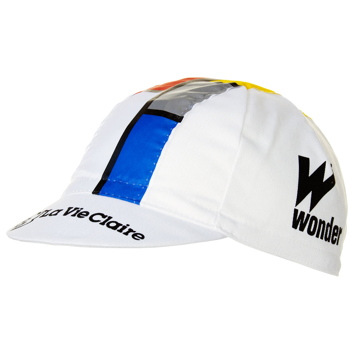 La Vie Claire Retro White Cycling Cap with Mondrian ribbon | Prendas ...