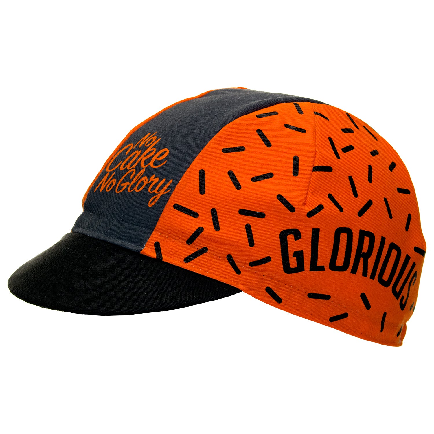 orange cycling cap