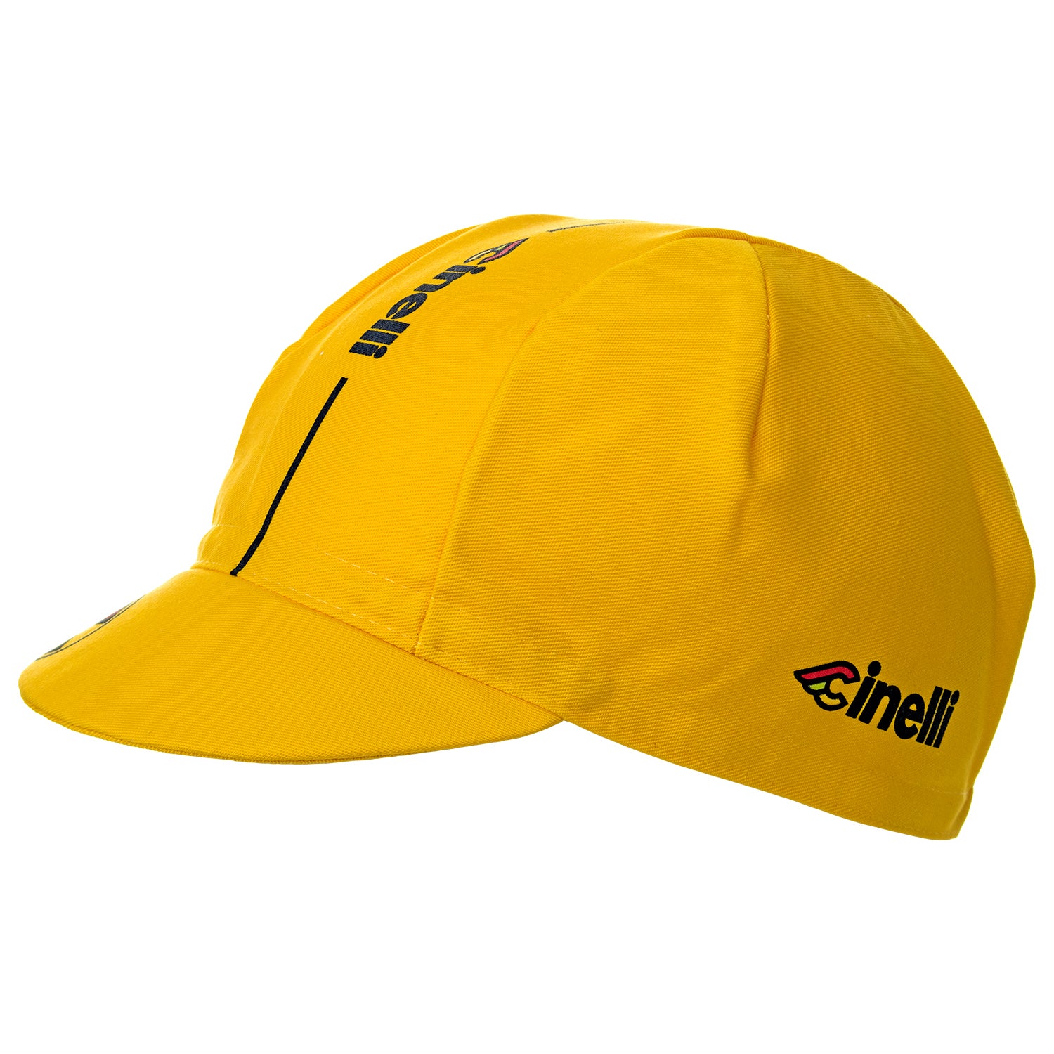 yellow cycling cap