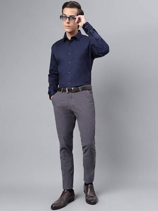 Mancrew Slim Fit Formal Pant for men - Formal Trouser Pack of 3 (Dark Grey,  Black, Navy Blue)