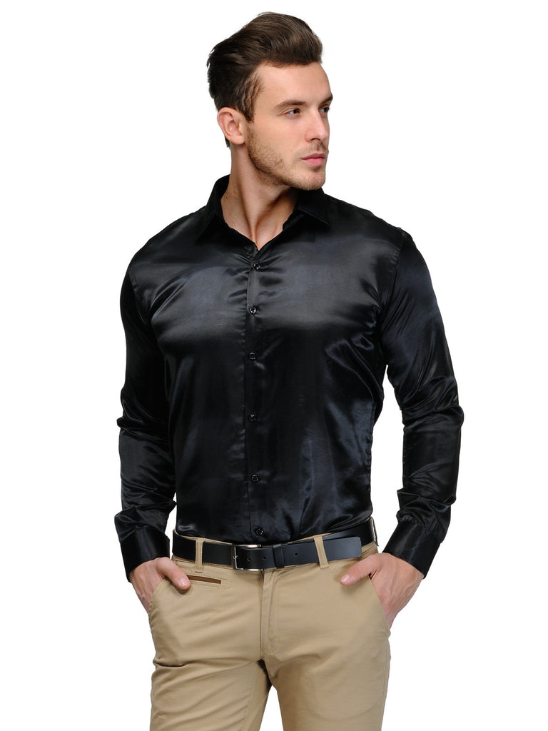Slim Fit - Buy Black Formal Shirt For Men Online | Hancock