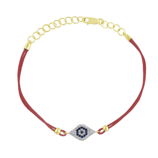 Red Thread Bracelet with Swarovski Crystals – Lauren Klein