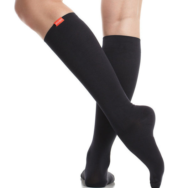 Vim & Vigr Black Moisture-Wicking Nylon Fashionable Compression Socks ...