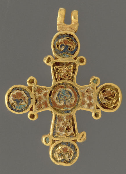 Cloisonne Enamel Cross Circa 1100
