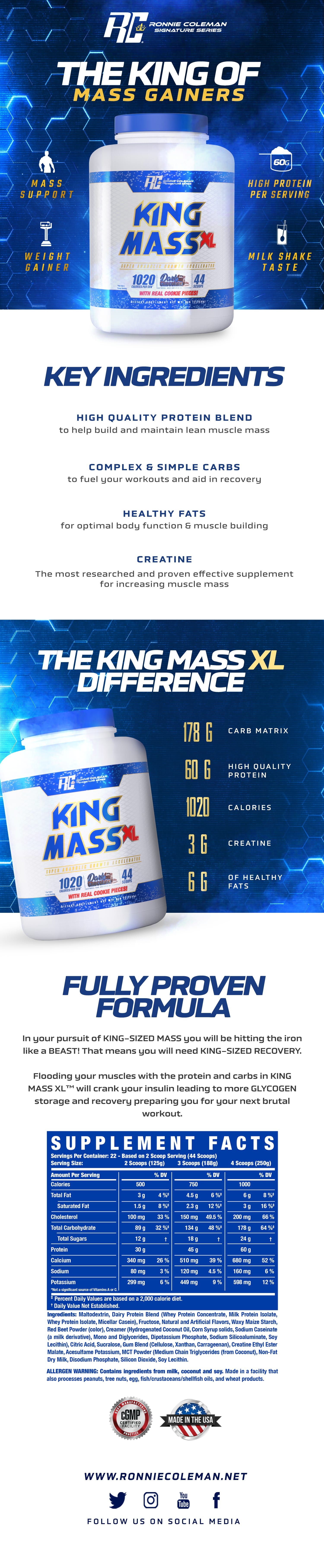 King Mass XL 44 Scoops