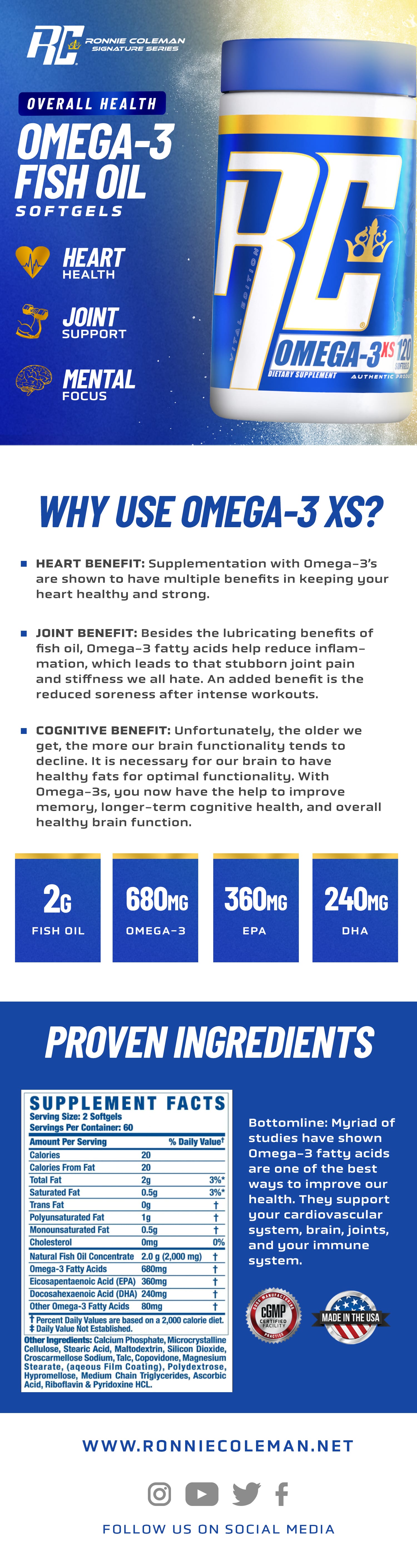 Omega 3 XS Softgels