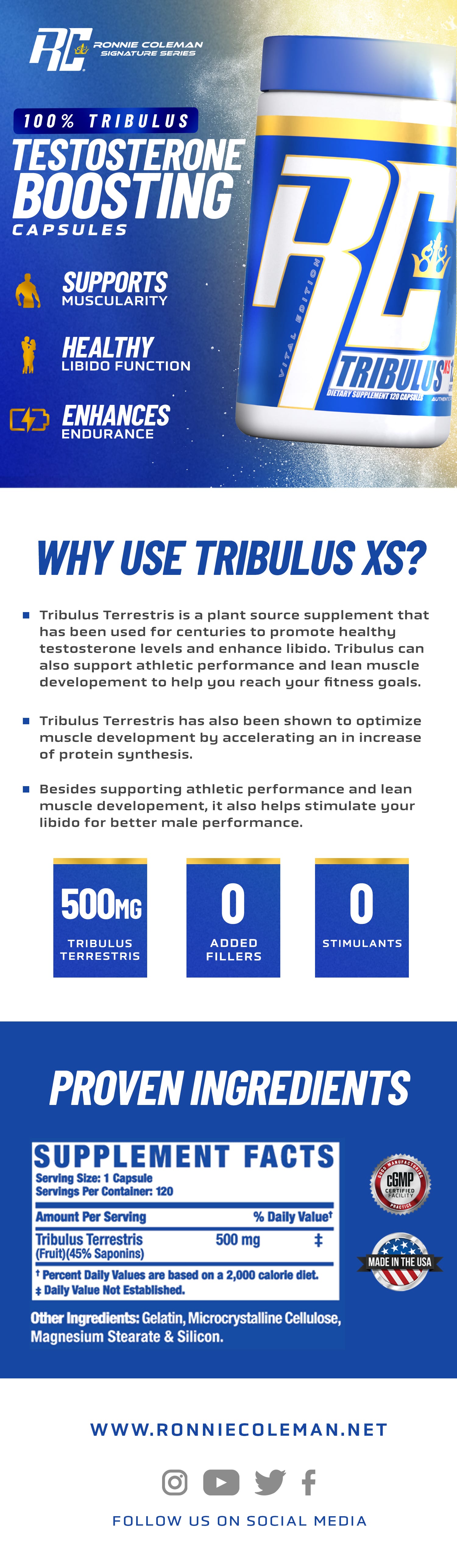 Tribulus XS - Testosterone Boosting Capsules