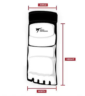 Guia de tallas Adidas Protector de pies Taekwondo