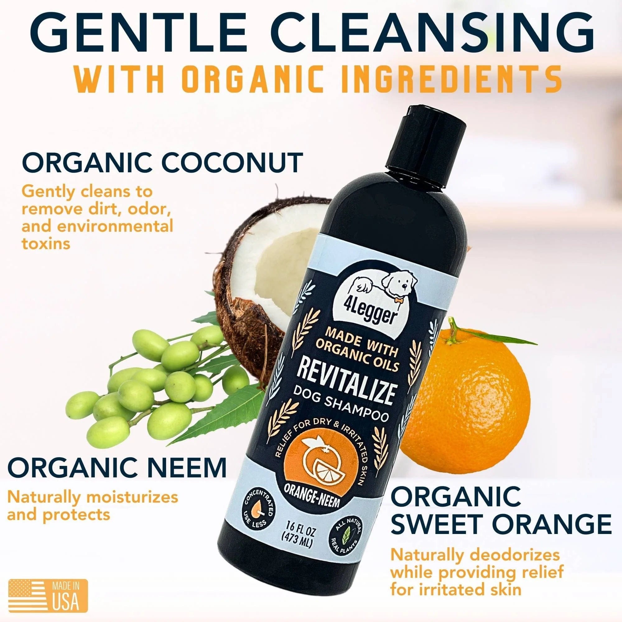 4 Legger Shampoo Revitalize Organic Neem Shampoo