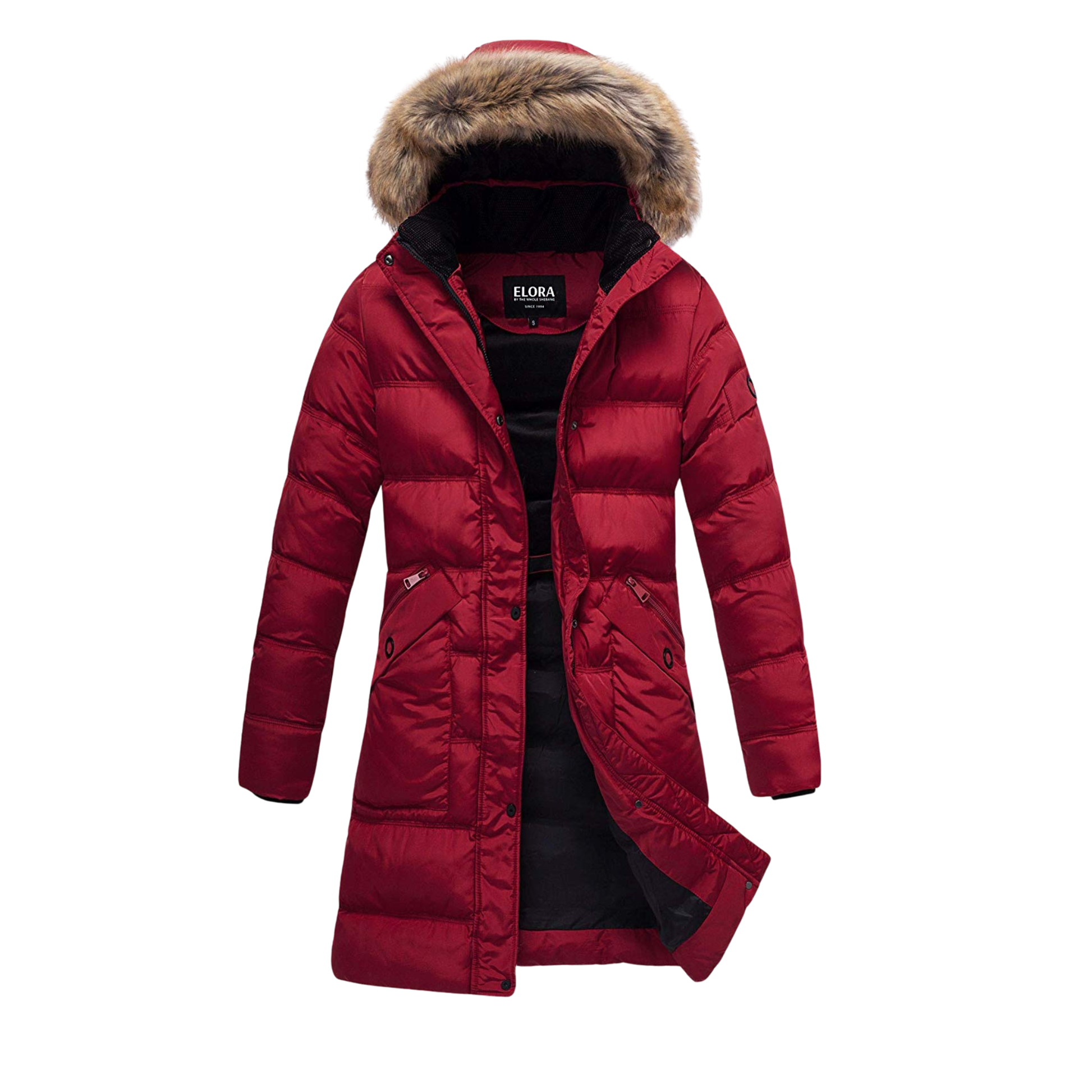 shin length puffer coat