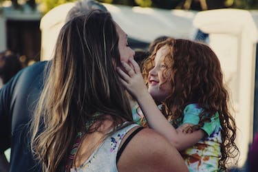 Child and mother 