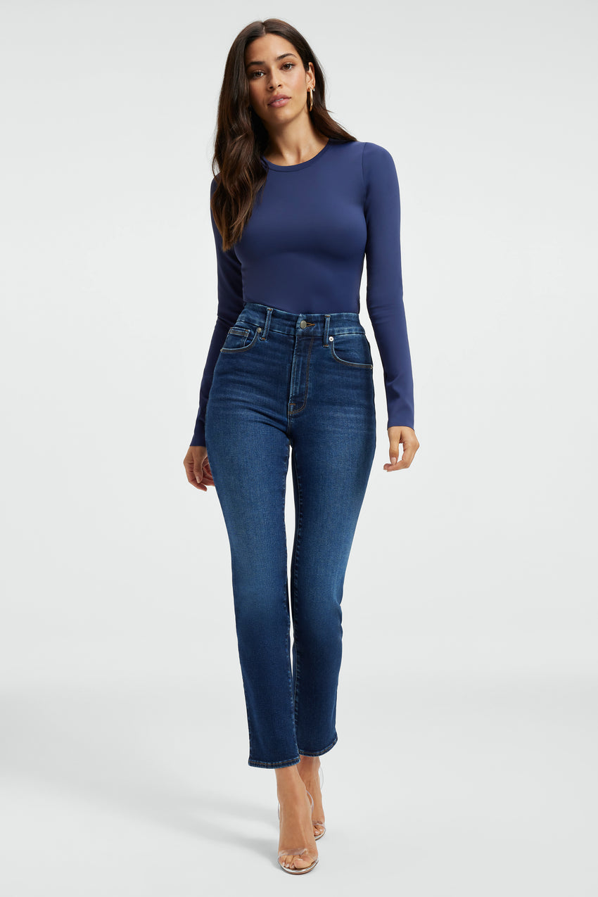 ALWAYS FITS GOOD LEGS CIGARETTE  JEANS | INDIGO446 View 5 - model: Size 0 |