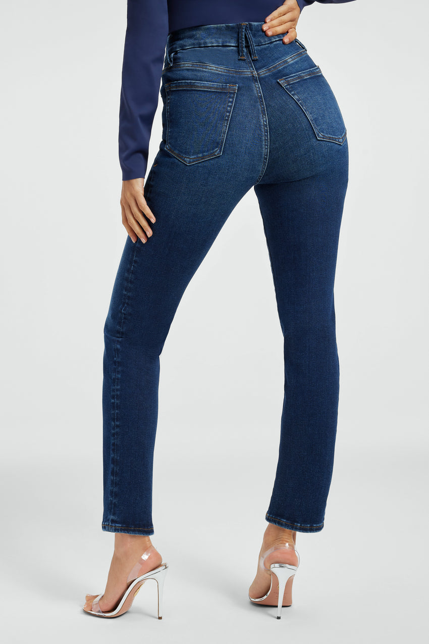 ALWAYS FITS GOOD LEGS CIGARETTE  JEANS | INDIGO446 View 8 - model: Size 0 |