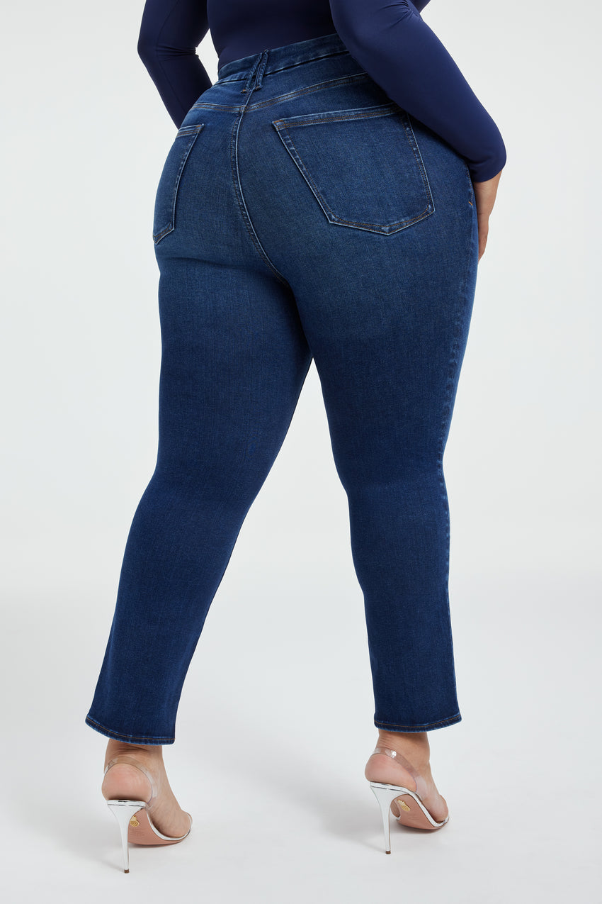 ALWAYS FITS GOOD LEGS CIGARETTE  JEANS | INDIGO446 View 3 - model: Size 16 |