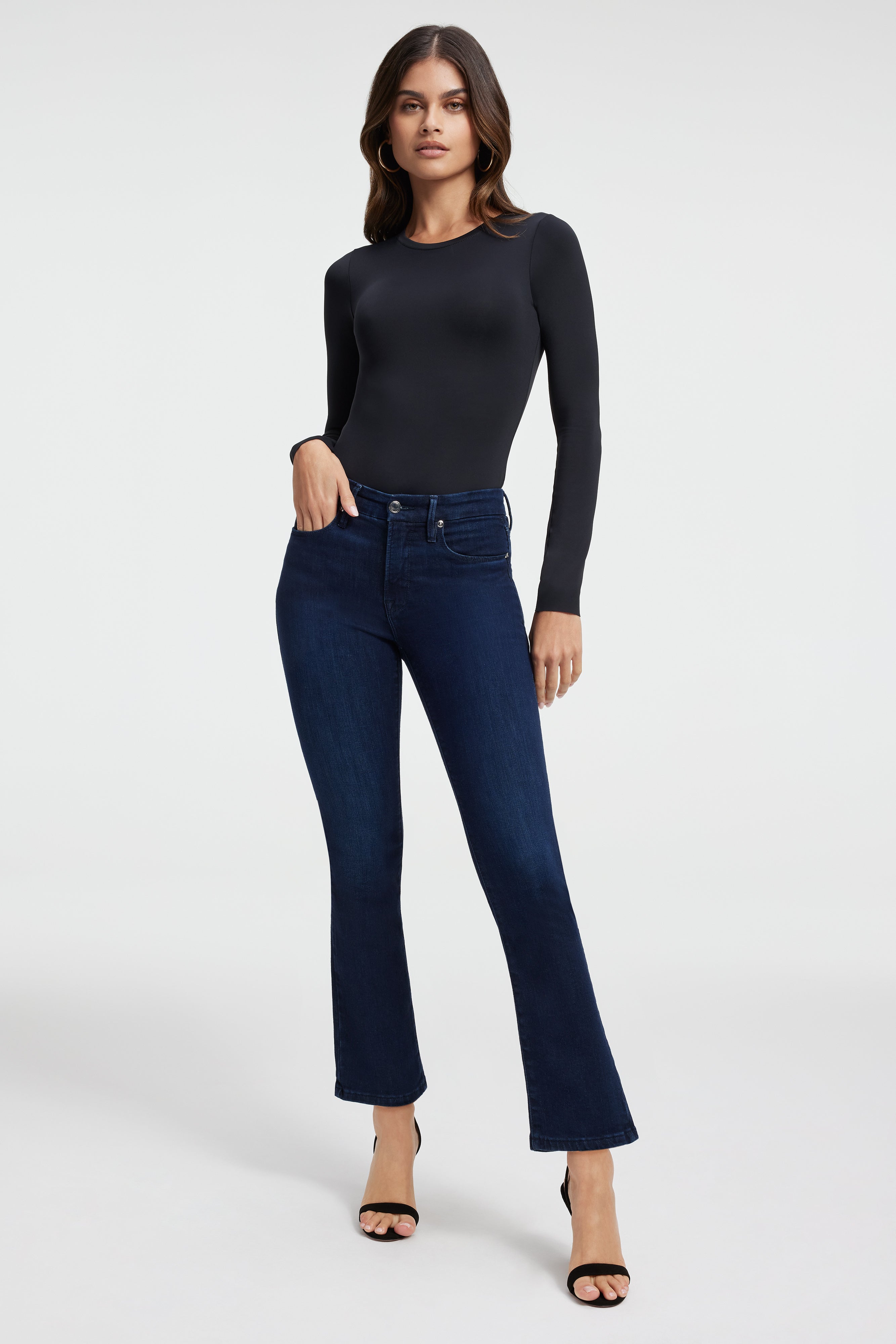 GOOD LEGS STRAIGHT JEANS | BLUE224 - GOOD AMERICAN