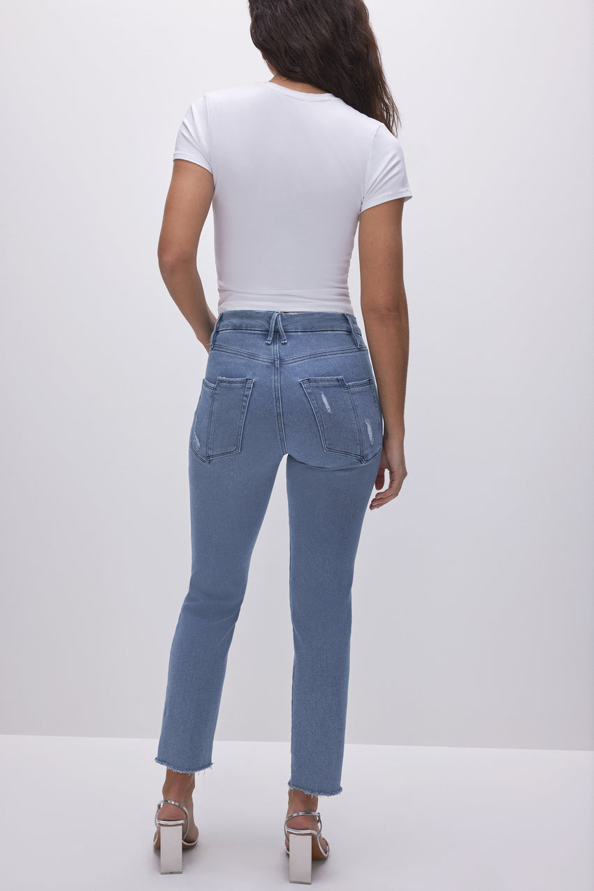 GOOD LEGS STRAIGHT JEANS | BLUE449 View 4 - model: Size 0 |