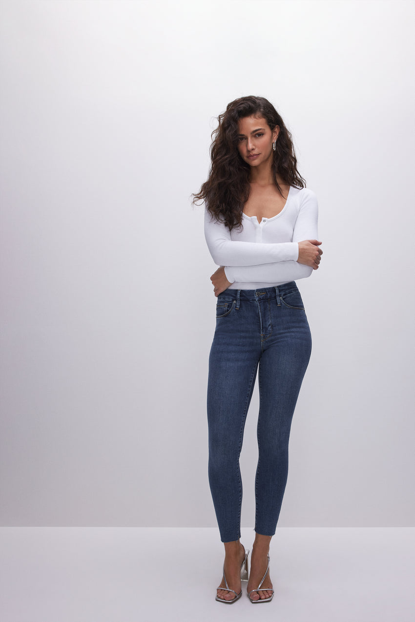 GOOD LEGS SKINNY CROPPED JEANS | BLUE835 View 1 - model: Size 0 |