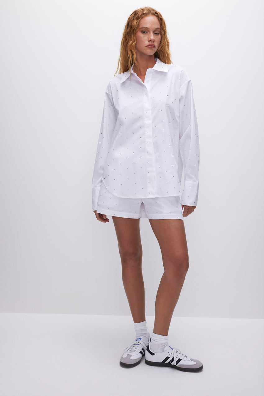 CRYSTAL GOOD SHIRT | WHITE001 View 3 - model: Size 0 |