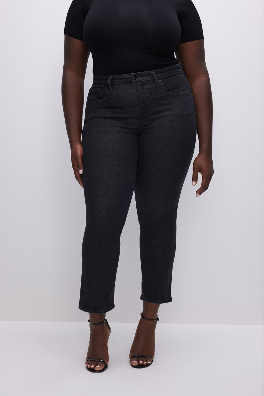 GOOD LEGS STRAIGHT JEANS | BLACK184 View 7 - model: Size 16 |