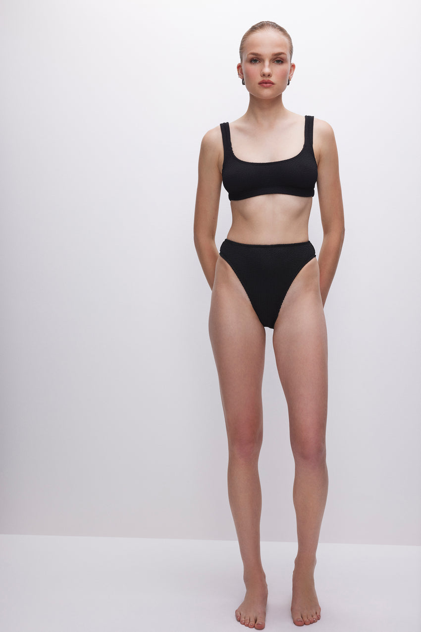 ALWAYS FITS GOOD WAIST BIKINI BOTTOM | BLACK001 View 0 - model: Size 0 |