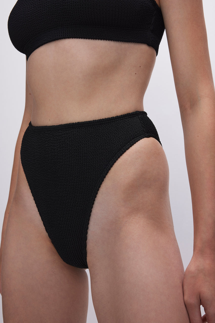 ALWAYS FITS GOOD WAIST BIKINI BOTTOM | BLACK001 View 8 - model: Size 0 |