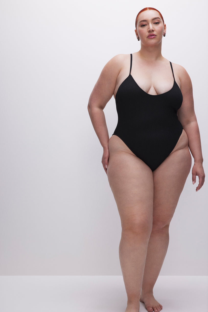 ALWAYS FITS ONE-PIECE SWIMSUIT | BLACK001 View 2 - model: Size 16 |