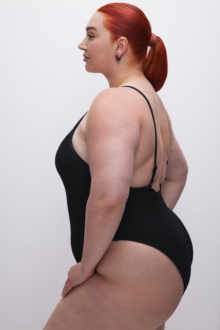 ALWAYS FITS ONE-PIECE SWIMSUIT | BLACK001 View 3 - model: Size 16 |