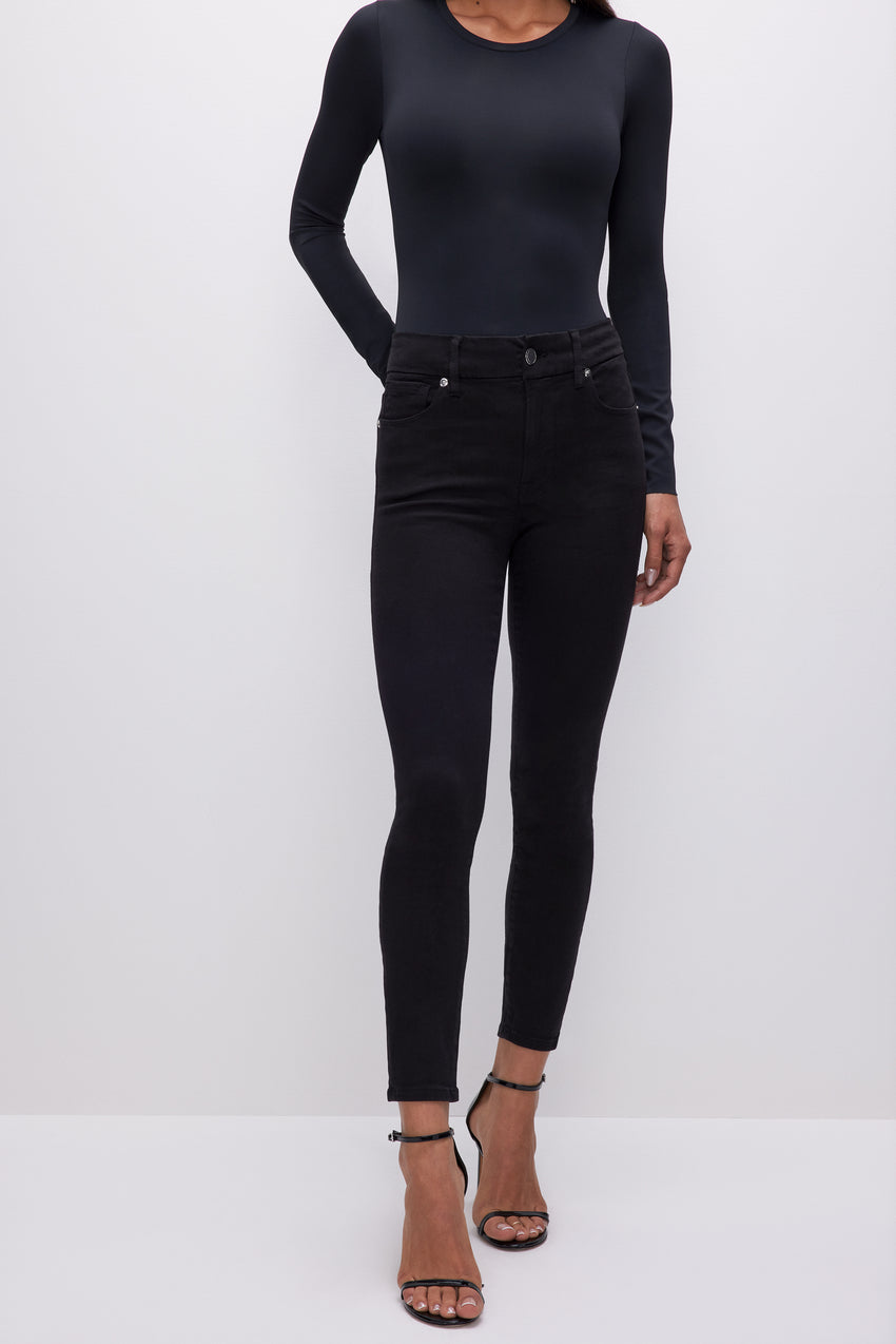 GOOD LEGS SKINNY CROPPED JEANS | BLACK001 View 0 - model: Size 0 |