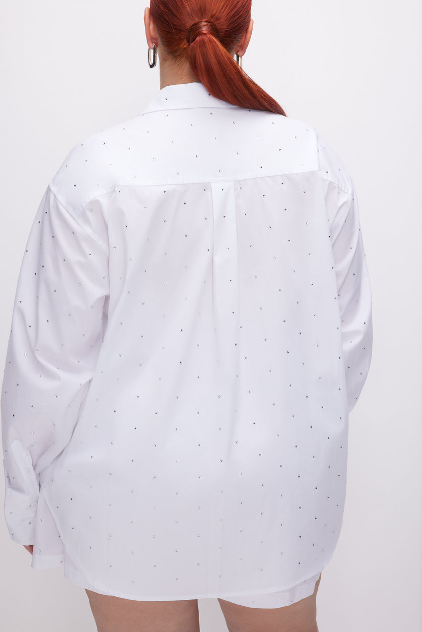 CRYSTAL GOOD SHIRT | WHITE001 View 8 - model: Size 16 |