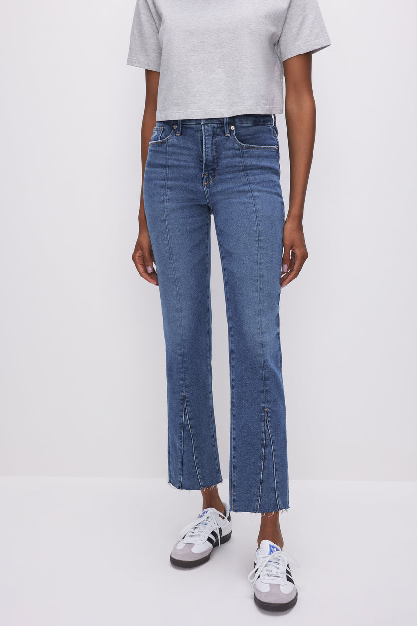 GOOD LEGS STRAIGHT JEANS | INDIGO455 View 5 - model: Size 0 |