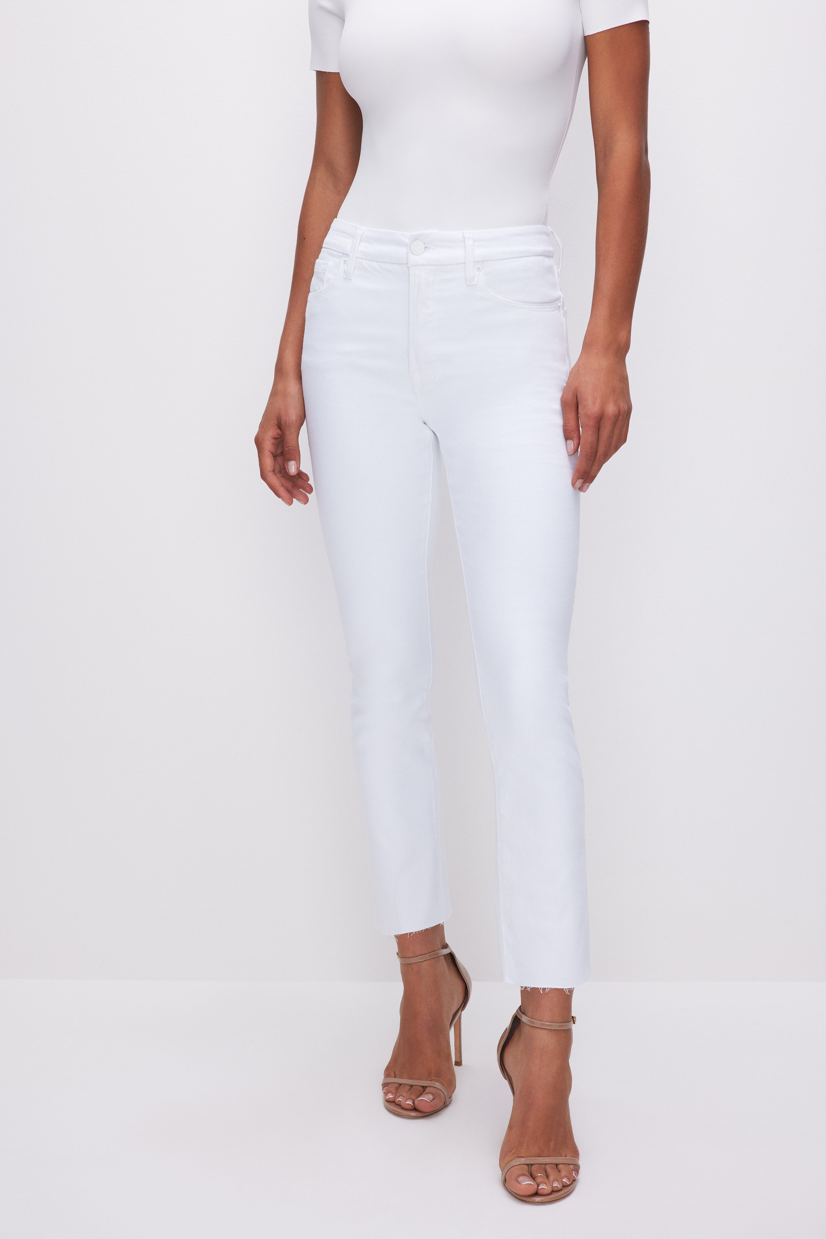 GOOD LEGS STRAIGHT JEANS | WHITE037 - GOOD AMERICAN