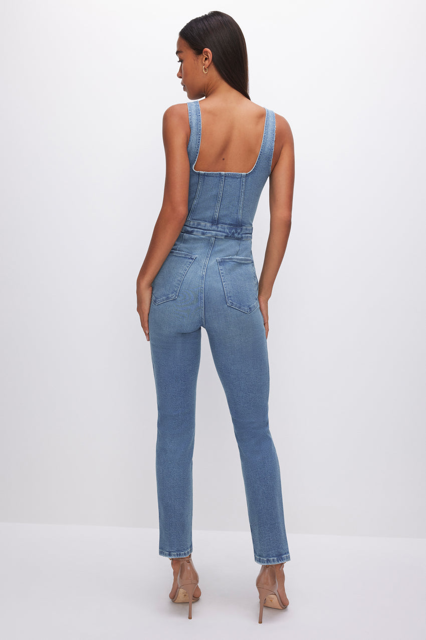 FIT FOR SUCCESS SLEEVELESS JUMPSUIT  | BLUE274 View 2 - model: Size 0 |