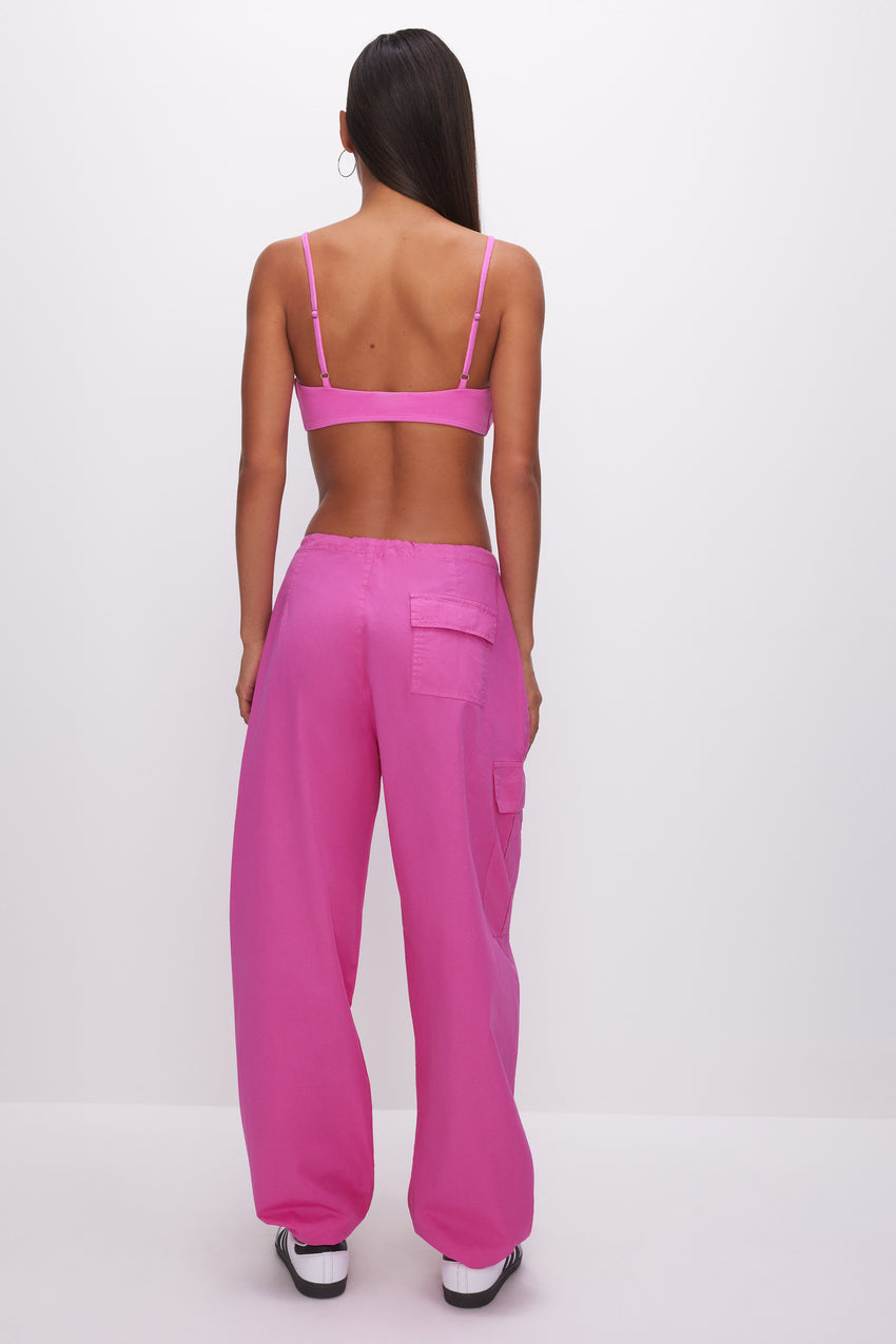 PARACHUTE PANTS  MALIBU PINK002 - GOOD AMERICAN