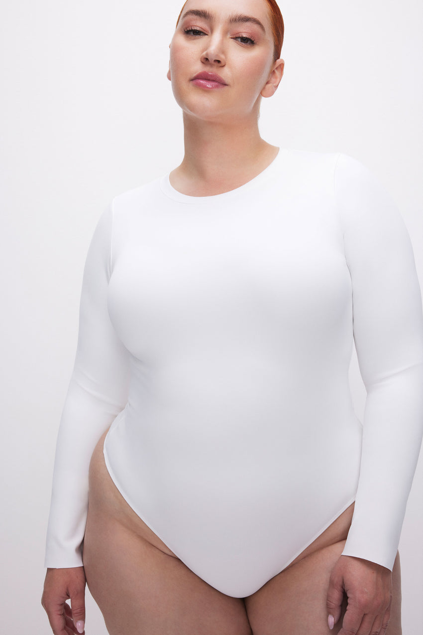 SCUBA CREWNECK BODYSUIT | WHITE001 View 8 - model: Size 16 |