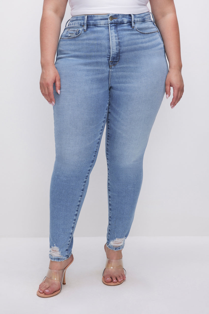 SOFT-TECH GOOD LEGS SKINNY JEANS | INDIGO506 View 8 - model: Size 16 |