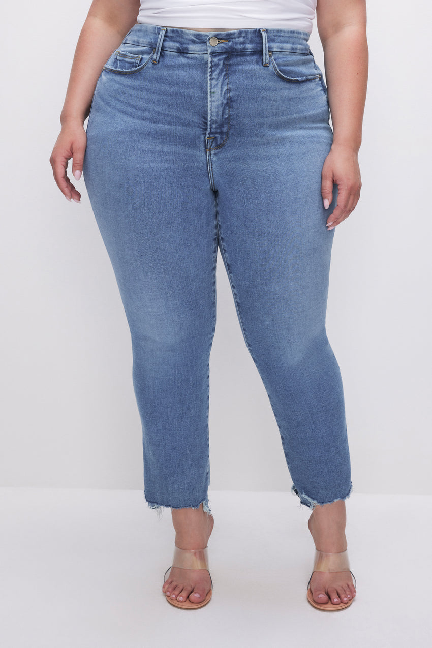 SOFT-TECH GOOD LEGS STRAIGHT JEANS | INDIGO514 View 4 - model: Size 16 |