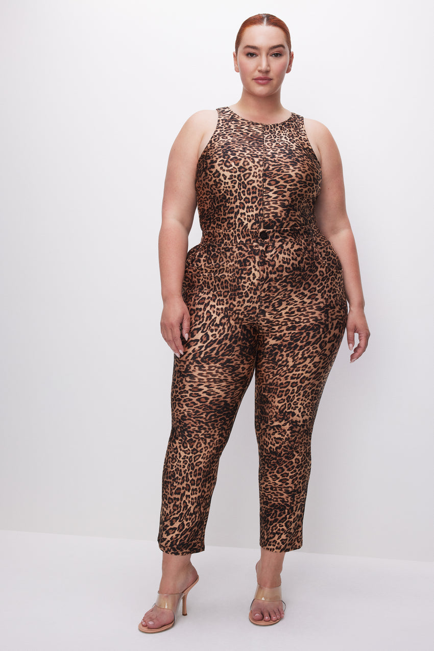 COMPRESSION SHINE BODYSUIT | WILD LEOPARD003 View 2 - model: Size 16 |