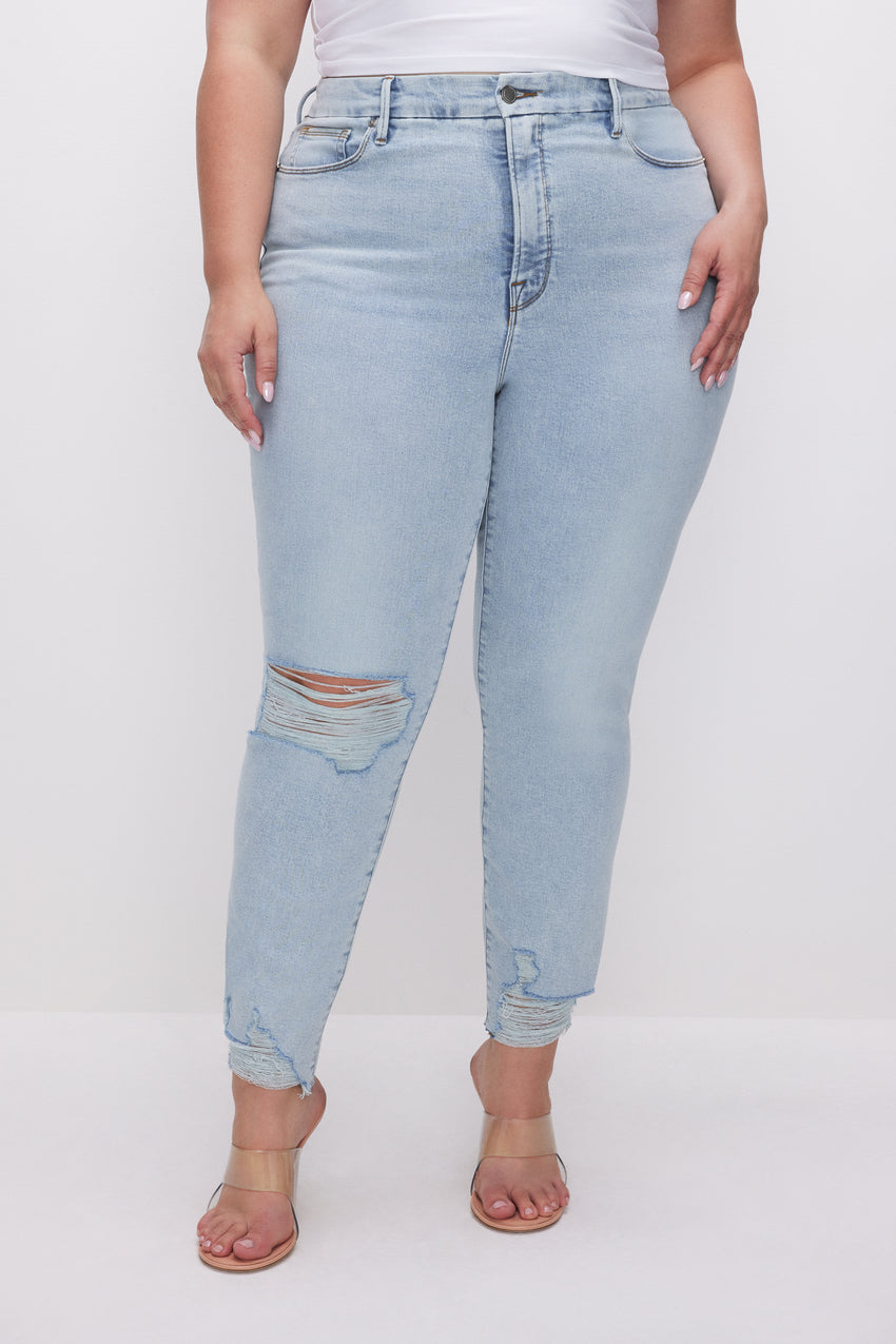 GOOD CLASSIC SLIM STRAIGHT JEANS | BLUE539 View 6 - model: Size 16 |