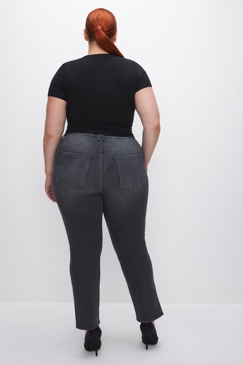 ALWAYS FITS GOOD LEGS STRAIGHT JEANS | BLACK253 View 3 - model: Size 16 |