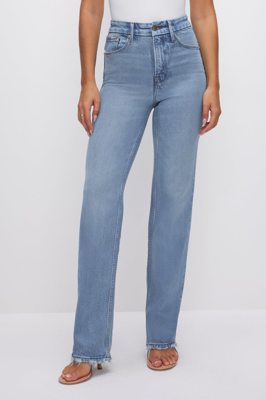 SOFT-TECH GOOD ICON STRAIGHT JEANS | INDIGO510 View 2 - model: Size 0 |