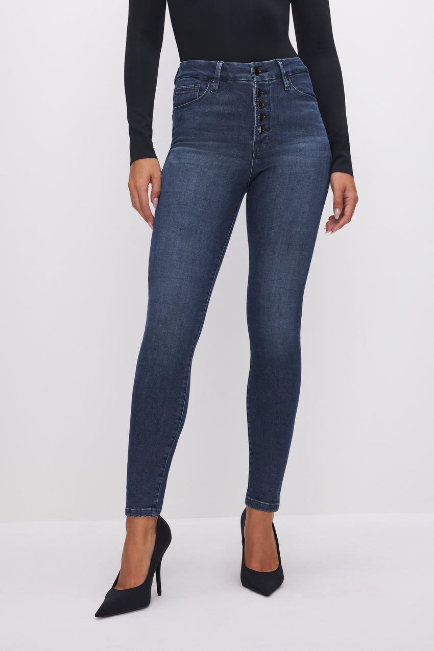 GOOD LEGS SKINNY JEANS | BLUE830 View 8 - model: Size 0 |