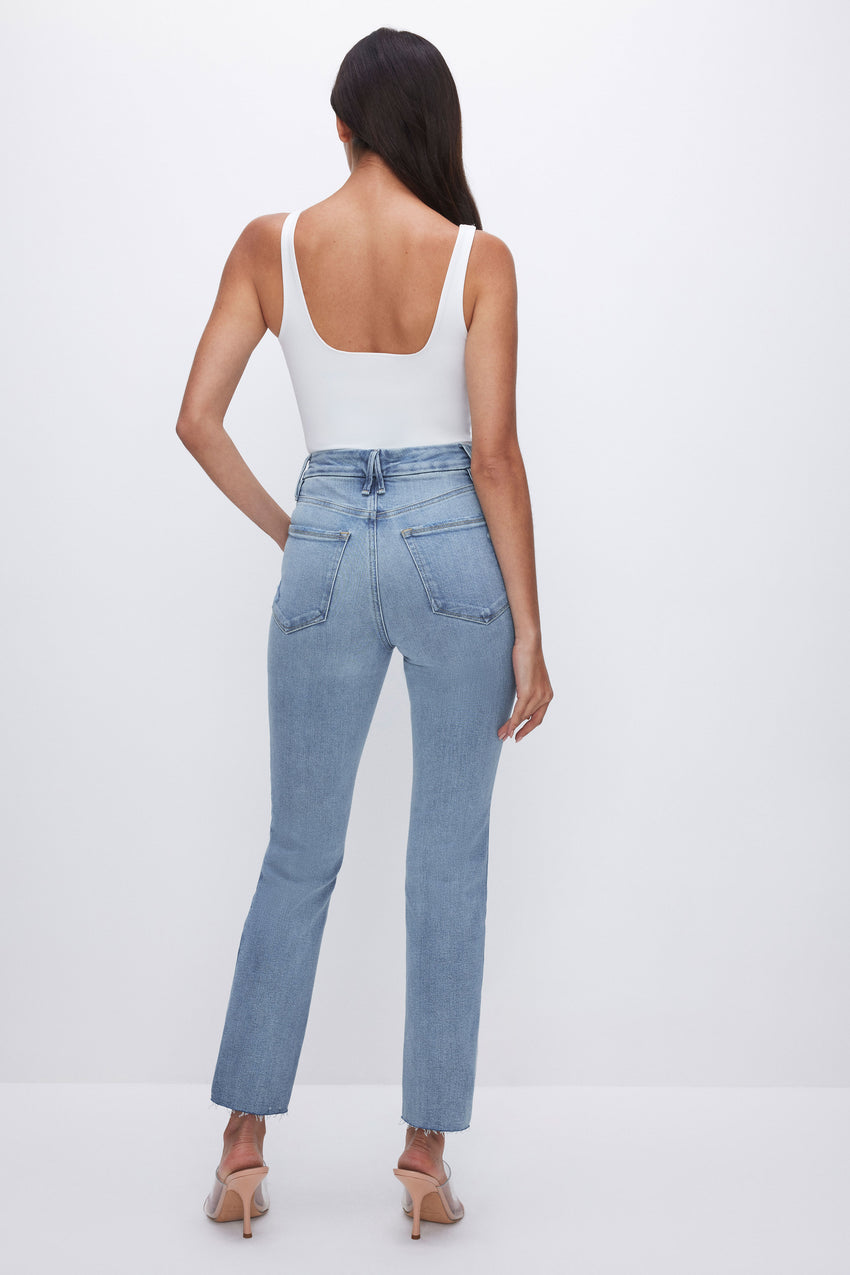 High Waisted Straight Leg Colour Jeans