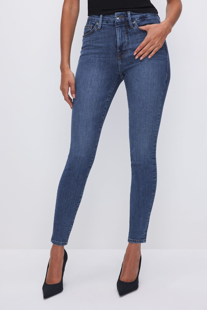 GOOD LEGS SKINNY CROPPED JEANS | BLUE615 View 2 - model: Size 0 |