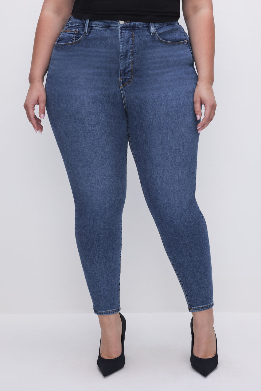 GOOD LEGS SKINNY CROPPED JEANS | BLUE615 View 7 - model: Size 16 |