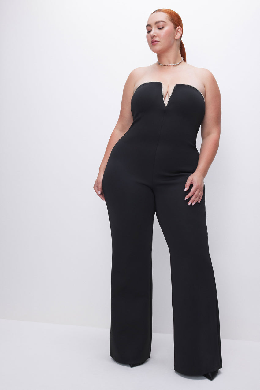 SCUBA CRYSTAL JUMPSUIT | BLACK001 - GOOD AMERICAN