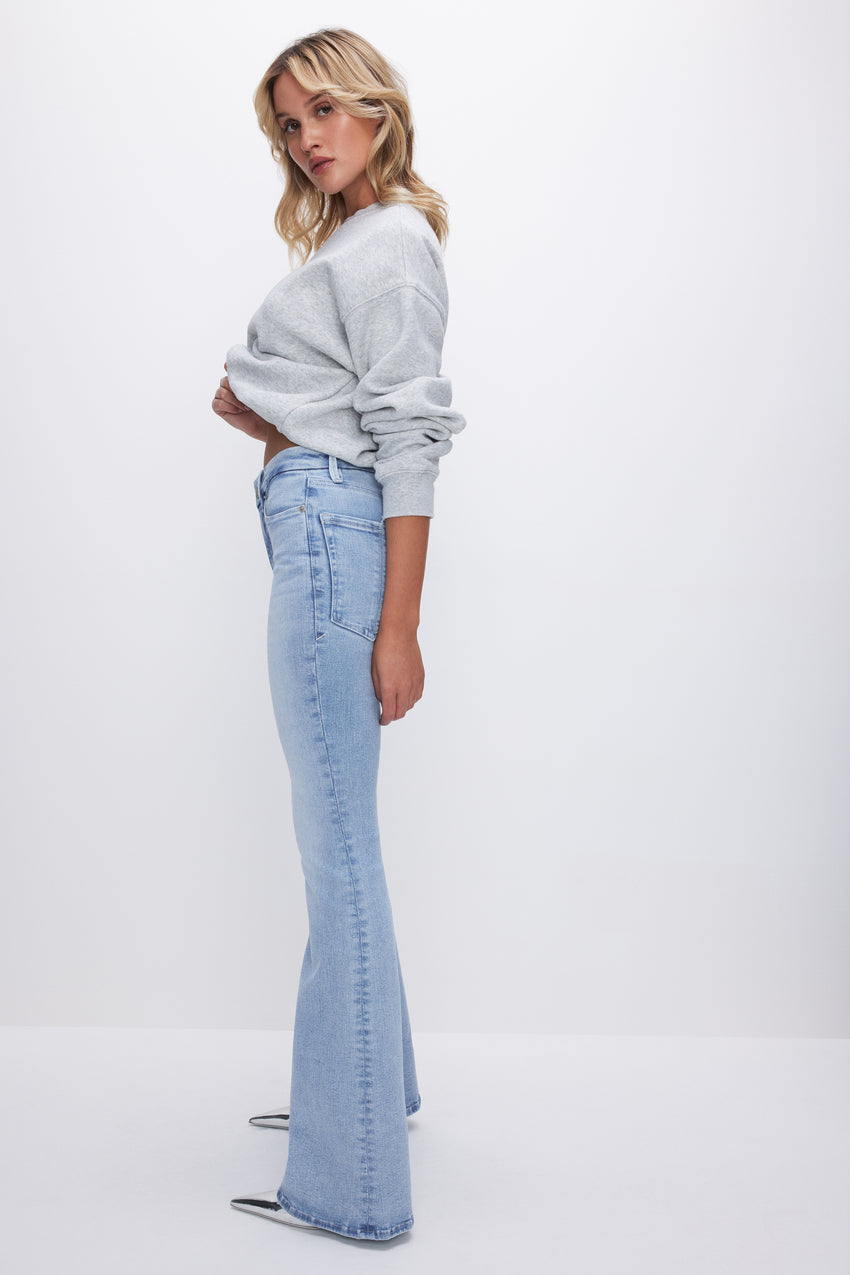 GOOD LEGS FLARE JEANS | INDIGO578 - GOOD AMERICAN